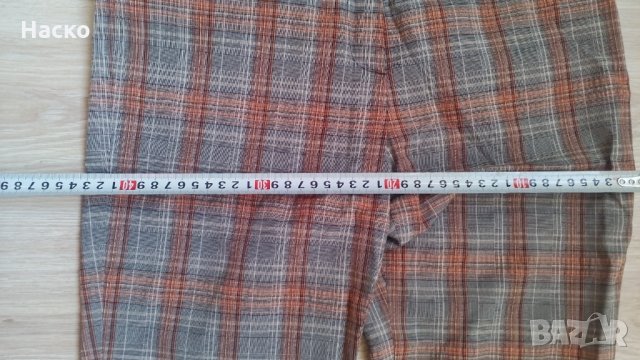 Кариран летен панталон около коляно, 3/4, снимка 5 - Панталони - 14683954