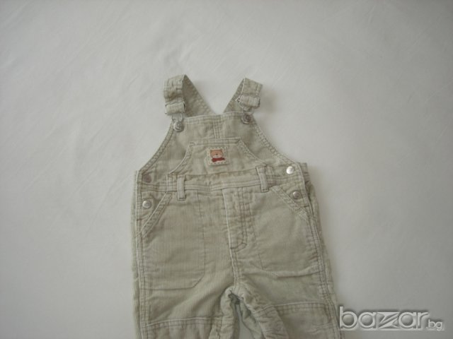 Milou ,подплатен джинсов гащеризон, 074 см. , снимка 5 - Бебешки гащеризони - 14249269
