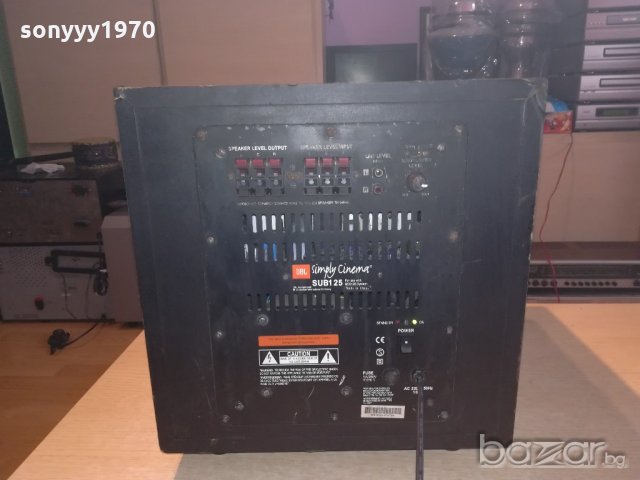 jbl sub125-powered subwoofer-36х33х33см-внос швеицария, снимка 14 - Тонколони - 20484309