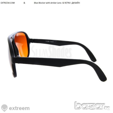 Blue Blocker - със Amber Lens стъкла- Слънчеви очила - Супер за Шофиране UV400, снимка 4 - Слънчеви и диоптрични очила - 7073287