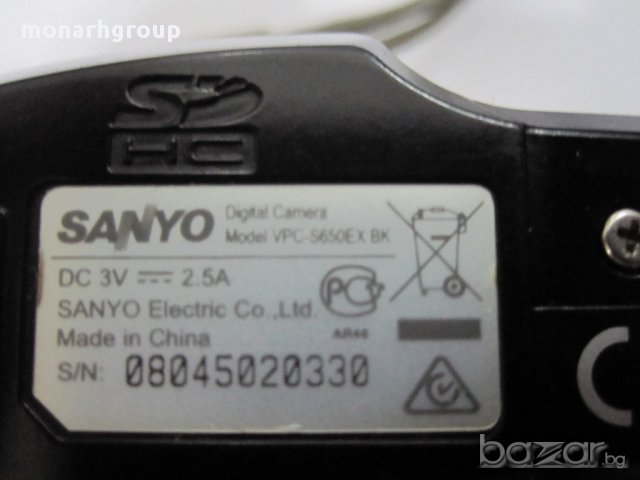 фотоапарат SANYO VPC-S6550EX, снимка 2 - Фотоапарати - 11088685