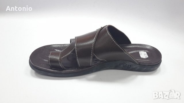 мъжки чехли модел 1237 кафяви, снимка 2 - Мъжки сандали - 21710499