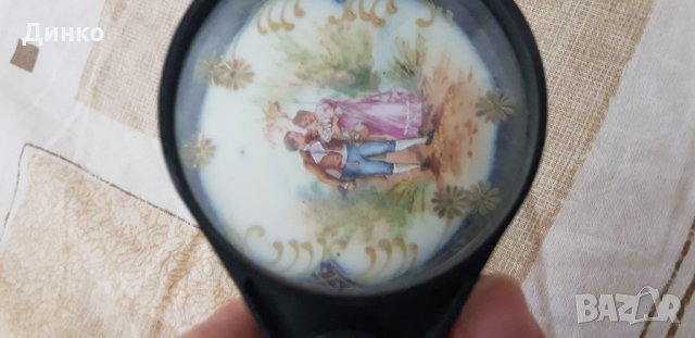 Дамска градска пафта от средата на 19век от бронз и порцелан оригинал , снимка 5 - Колекции - 22443694