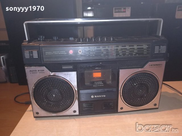 sanyo m4100lu-ретро касетофон-внос швеицария, снимка 3 - Радиокасетофони, транзистори - 20967626