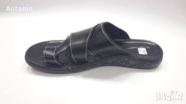 мъжки чехли модел 1237 черни, снимка 2 - Мъжки сандали - 21710524