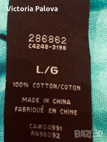 Красива различна блузка с плетиво ,памук, снимка 5 - Тениски - 24676462