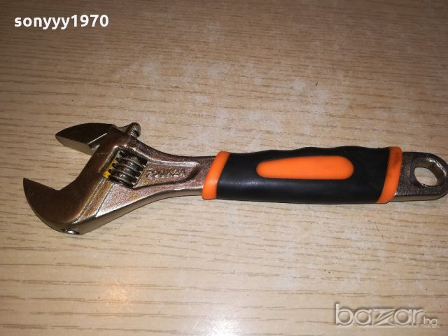 френски ключ 8 инча с гумена дръжка-21см-нов, снимка 9 - Ключове - 20816751
