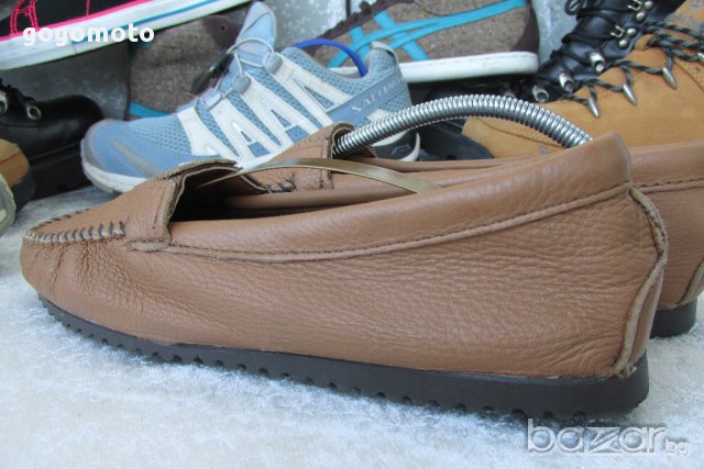 НОВИ мокасини MINNETONKA® original DEERSKIN GORE FRONT,100% висококачествена естествена кожа,GOGOMO, снимка 16 - Дамски ежедневни обувки - 17867642