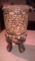 Африканска тарамбука с кожа от антилопа-33х17см-внос швеицария, снимка 13