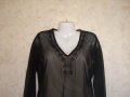 Fransa, нежна воалена черна блуза, М  , снимка 4