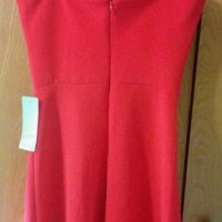 Чисто нова официална червена рокля с етикет S, снимка 3 - Рокли - 22521480