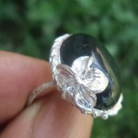 Сребърен пръстен ахат 2 модела, снимка 4 - Пръстени - 25600242