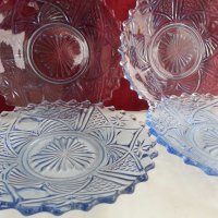 стъклени чинии цветно стъкло , снимка 6 - Антикварни и старинни предмети - 19592931