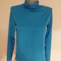 Дамско поло син цвят, снимка 3 - Блузи с дълъг ръкав и пуловери - 24307142