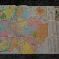 Стара Карта на Будапеща/Budapest-1973г., снимка 1 - Антикварни и старинни предмети - 23861977