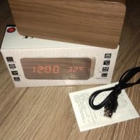 LED настолен часовник +аларма и температура , снимка 2 - Други - 23709963
