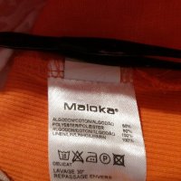 Дам.тениска-"MALOKA/памук+лен+полиестер/-бяла+оранжаво. Закупена от Италия., снимка 11 - Тениски - 22028675