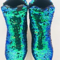 Дамски обувки Botineli Blue/Green, снимка 4 - Дамски боти - 25113679
