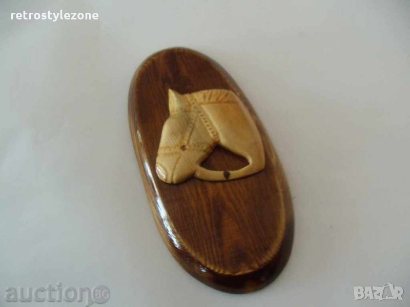 № 748  пано за стена - ръчна изработка от дърво   - размери 22,5 / 11 см елипса, снимка 1