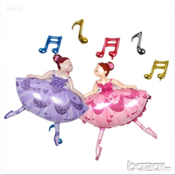 Танцуващо момиче балет балерина балон фолио фолиев хелий или въздух парти рожден ден, снимка 1