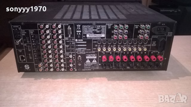 denon avr-3806 receiver 540w-made in japan-внос англия, снимка 10 - Ресийвъри, усилватели, смесителни пултове - 22820340