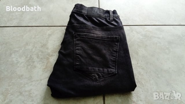 zara man оригинал jeans размер 32 skinny fit цвят тъмно сив мъжки дънки, снимка 11 - Дънки - 22485448