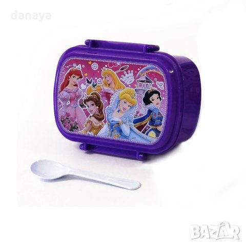Детска кутия за обяд с лъжичка Disney кутия за храна с 2 отделения, снимка 5 - Органайзери - 23096289