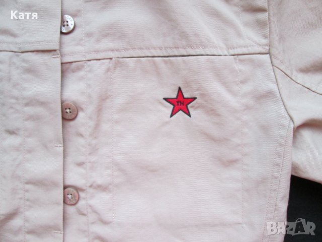 Риза Tommy Hilfiger Vintage телесен цвят, снимка 3 - Ризи - 25382401