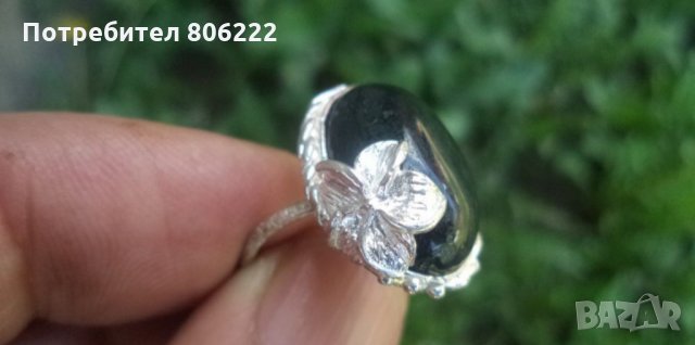 Сребърен пръстен ахат 2 модела, снимка 4 - Пръстени - 25600242