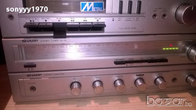 Sharp receiver+sharp deck-made in japan-внос швеицария, снимка 11 - Ресийвъри, усилватели, смесителни пултове - 16320569