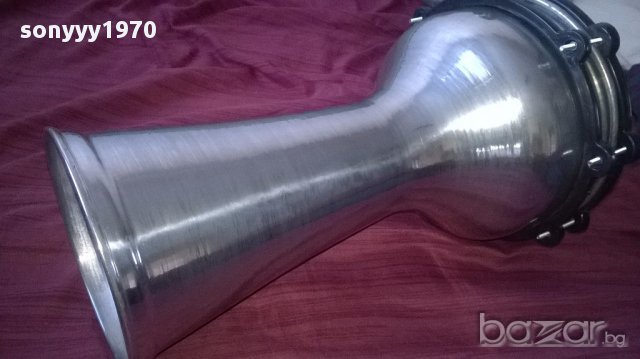 ГОЛЯМА ОРИГИНАЛНА НОВА тарамбука 40Х25см-алуминиева-от сирия, снимка 8 - Ударни инструменти - 16683742