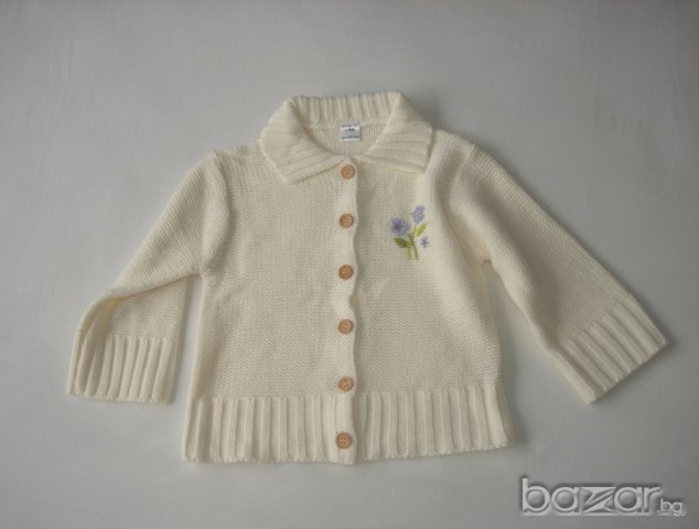 Нежна плетена жилетка за момиче,104 см. , снимка 2 - Детски пуловери и жилетки - 16390633
