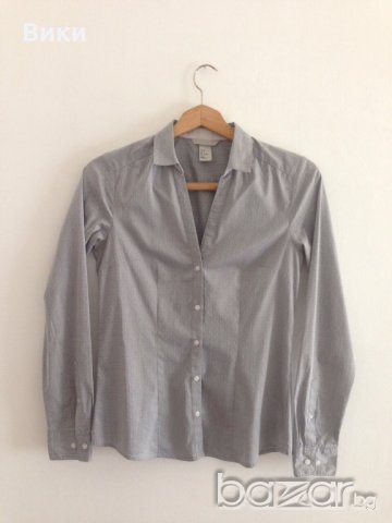 hm страхотна сива риза, снимка 7 - Ризи - 21151478