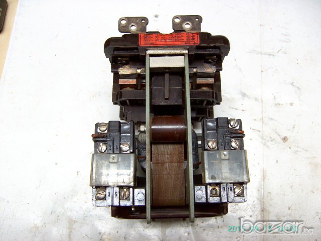 Трифазен контактор 100А с бобина на 220 волта, снимка 7 - Ключове, контакти, щепсели - 13264815