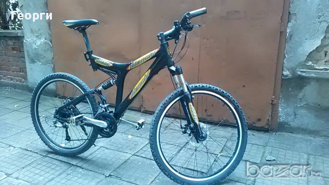 Планински алуминиев велосипед Бианчи с амортисьори 26 цола и дискови спирачки, снимка 1 - Велосипеди - 15019240