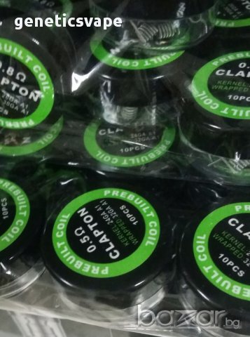 Clapton coils 24GA A1+ 32GA A1 - 10бр. 0.5ома 6лв. готови намотки за вейп