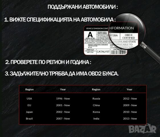 Устройство за диагностика на автомобили - чете и трие грешки, снимка 3 - Аксесоари и консумативи - 26072466