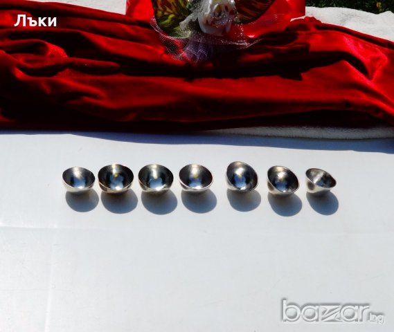 Елементи от сребро 925,полусфери общо 7 бр.  , снимка 4 - Антикварни и старинни предмети - 19538801
