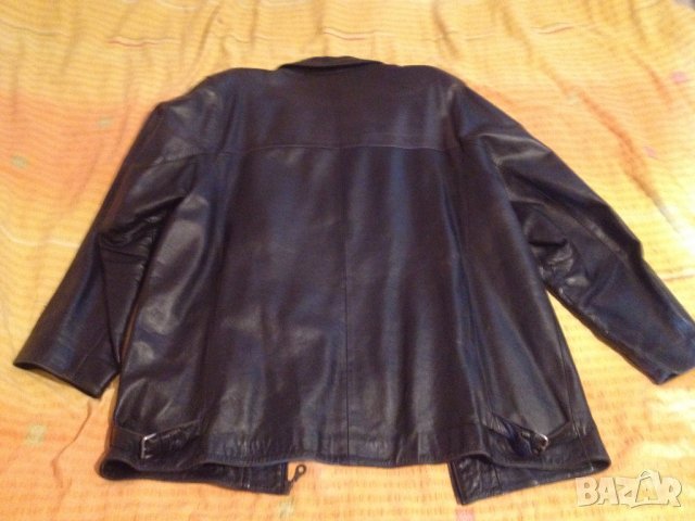 Кожено яке, черно, естествена кожа - размер XL, снимка 3 - Якета - 23860099