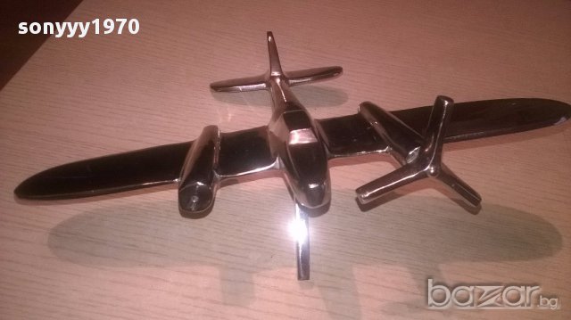 Англииски бомбардировач-31х24-хром/инокс-внос англия, снимка 13 - Антикварни и старинни предмети - 16707534