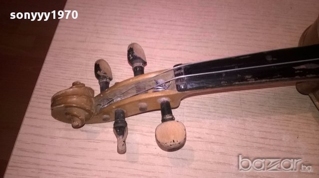 Цигулка за ремонт-реставрация-52х18х7см, снимка 10 - Струнни инструменти - 18059991