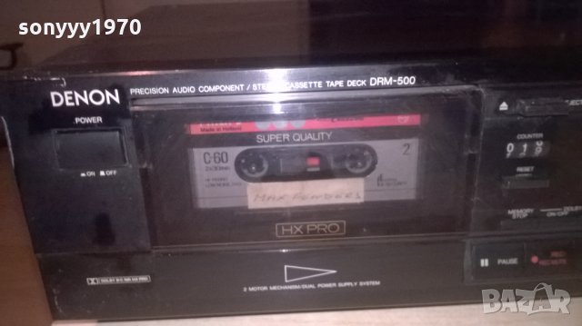 denon drm-500 deck hx pro/2motor/bias fine-made in japan, снимка 2 - Декове - 24522989