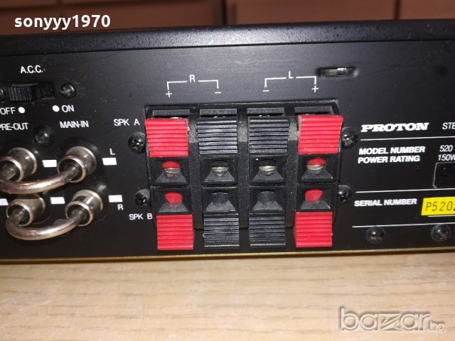 ПОРЪЧАН-proton 520 stereo amplifier-made in taiwan-внос англия, снимка 18 - Други - 20622928
