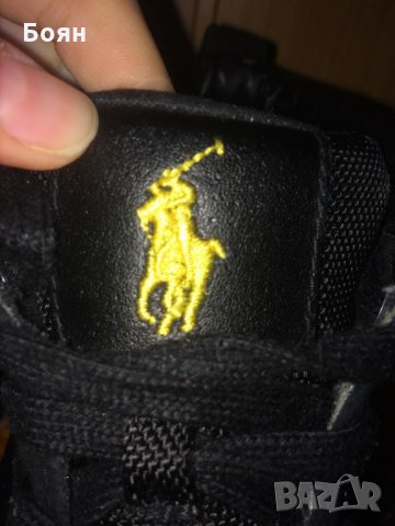 Кожени кецове POLO Ralph Lauren Nikolas High Sneakers, снимка 4 - Кецове - 23806295