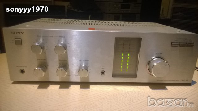 sony  ta-333 stereo amplifier-180watts-made in taiwan-внос швеицария, снимка 6 - Ресийвъри, усилватели, смесителни пултове - 9841367