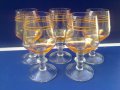   5 бр чаши калиево стъкло, снимка 4