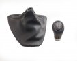 Топка скоростен лост с маншон БМВ / BMW E90 E91 E92 E93 M3 естествена кожа, снимка 3