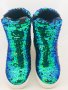 Дамски обувки Botineli Blue/Green, снимка 4