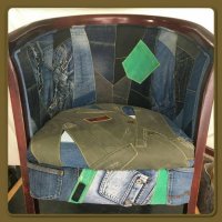 Дънкови кресла / Ръчно изработени дамаски , снимка 6 - Платове и дамаски - 22317765