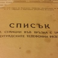 Списък за междуградски те телефонни разговори 1948, снимка 3 - Други ценни предмети - 15233424